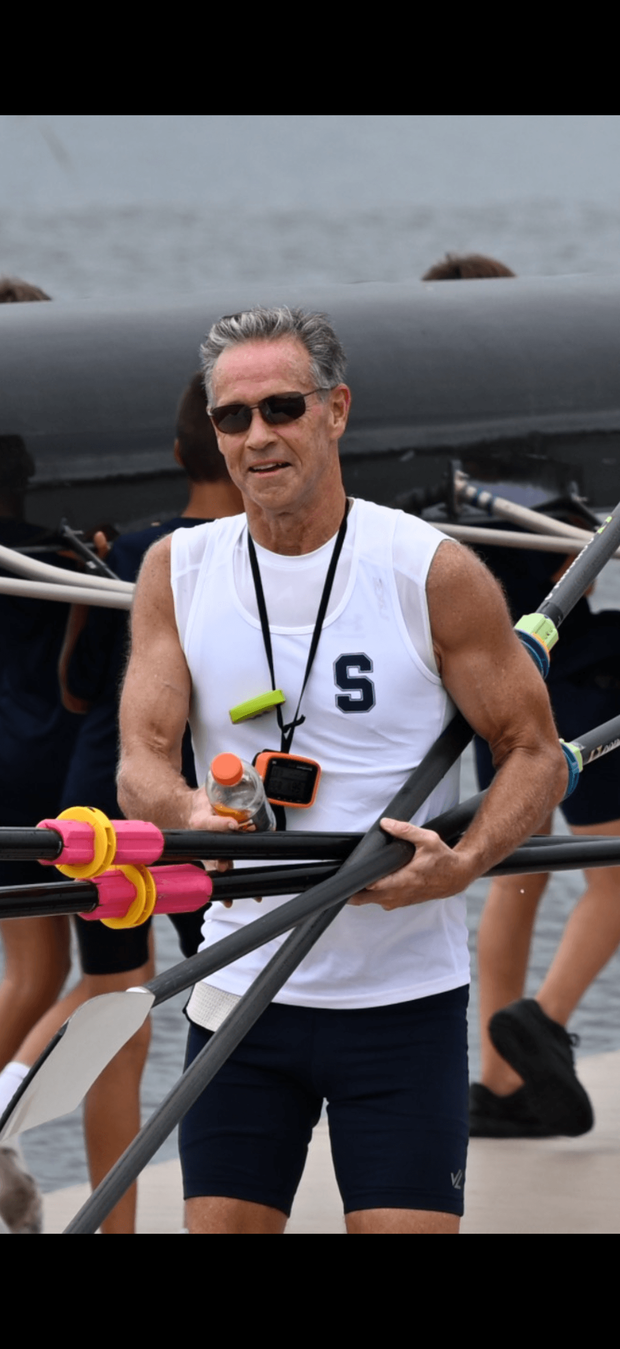The author with his shell at SRQ Masters